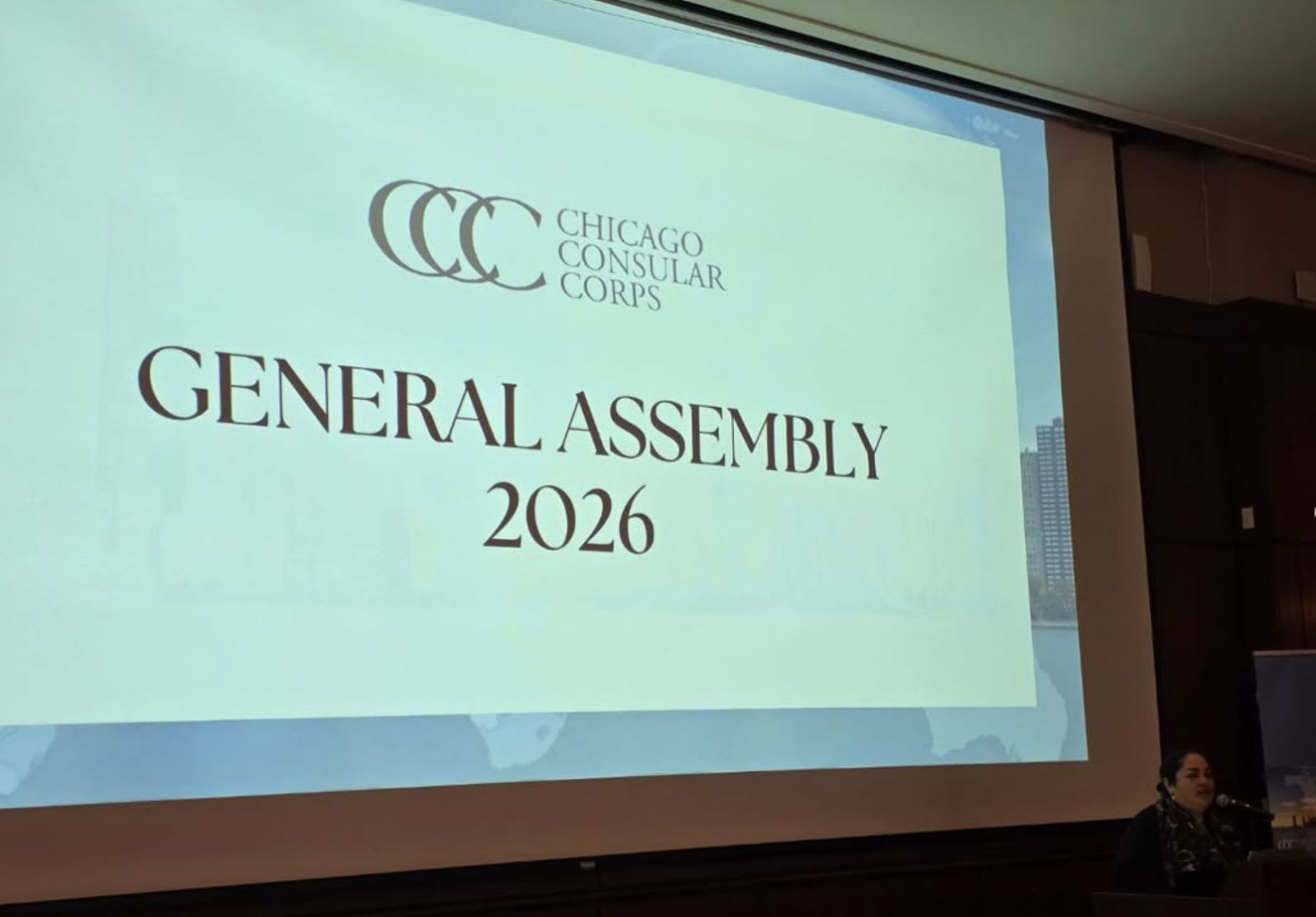 Марко Николић на Генералној скупштини Конзуларног кора у Чикагу