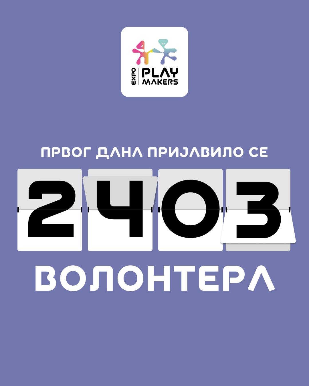 Само један дан био је довољан:  2.403 људи пожурило да се пријави за Експо 2027