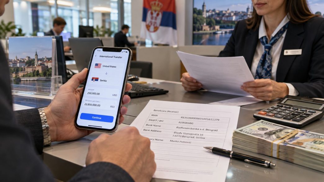 пребацивање новца из Америке у Србију transferring money from the U.S. to Serbia