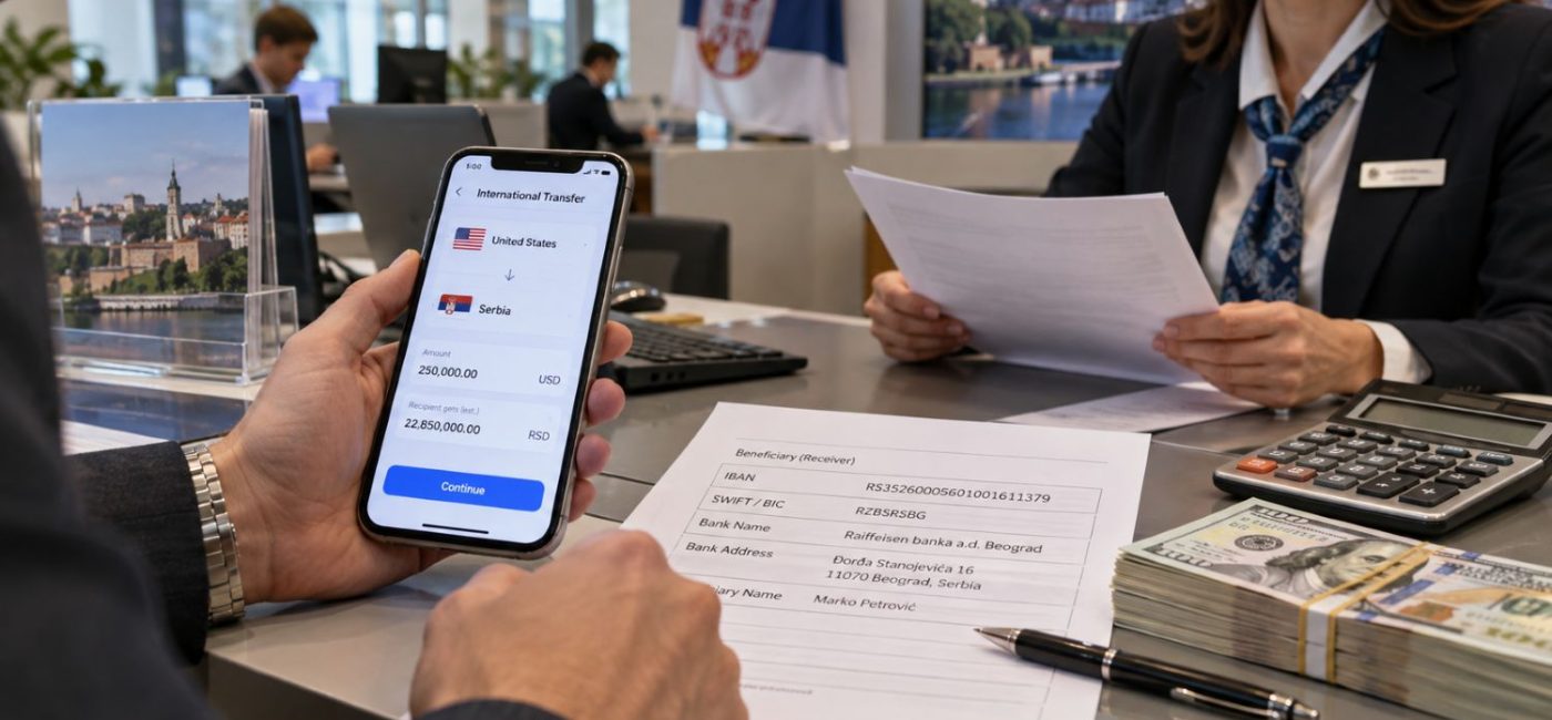 пребацивање новца из Америке у Србију transferring money from the U.S. to Serbia