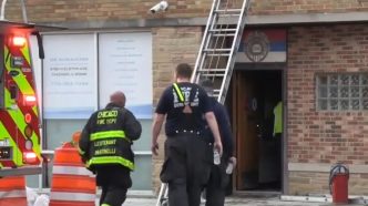 пожар у дому Српске народне одбране